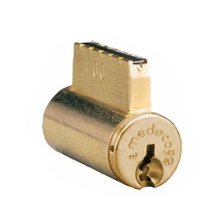 Medeco 6-PIN CYLINDER, HIGH SECURITY KIK/KILDL KWY SUB-ASSEMBLED W/SLIDER, DISTRIBUTOR KEYWAY-SATIN 20-T200S1-06-DLQ